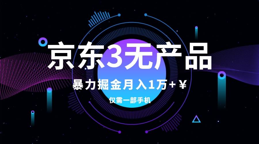 京东3无产品维权，暴力掘金玩法，小白月入1w+（仅揭秘）-廉价云资源网