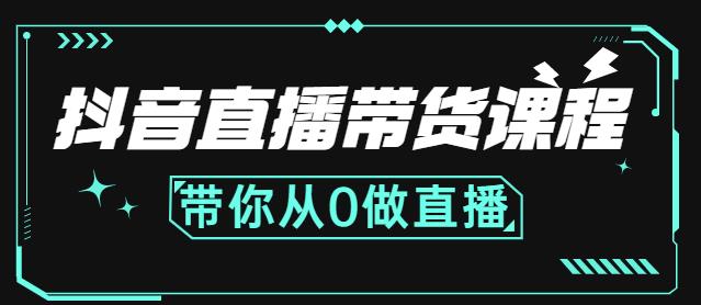 抖音直播带货课程：带你从0开始，学习主播、运营、中控分别要做什么-廉价云资源网
