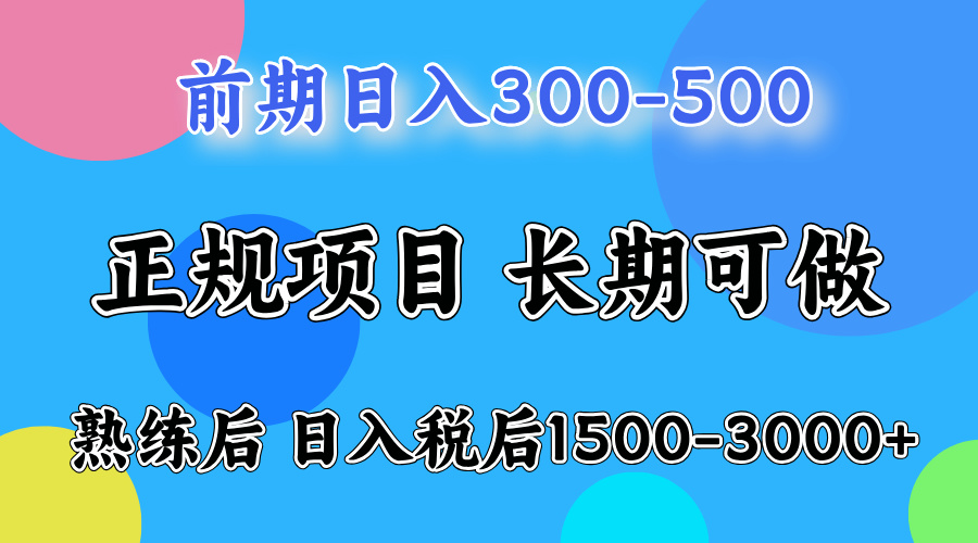 前期做一天收益300-500左右.熟练后日入收益1500-3000比较好上手-廉价云资源网