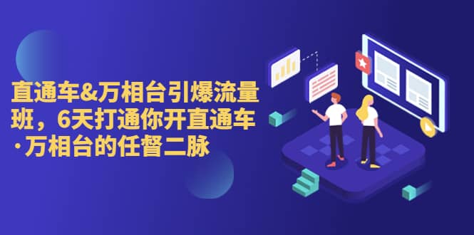 直通车+万相台引爆流量班，6天打通你开直通车·万相台的任督 二脉-廉价云资源网