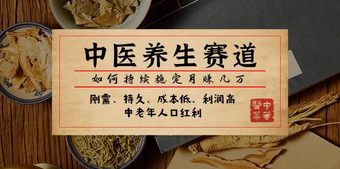 某公众号付费文章：中医养生赛道，如何持续稳定月赚几万-廉价云资源网