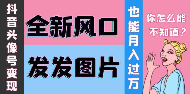 抖音头像号变现0基础教程-廉价云资源网