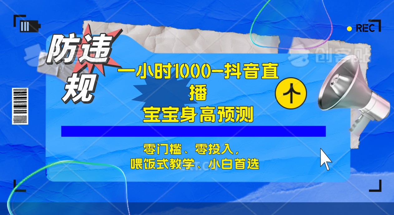 半小时1000+，宝宝身高预测零门槛、零投入，喂饭式教学、小白首选-廉价云资源网
