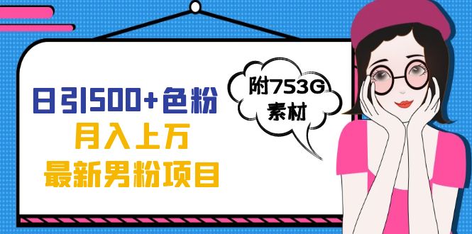 日引500+色粉轻松月入上万九月份最新男粉项目（附753G素材）-廉价云资源网