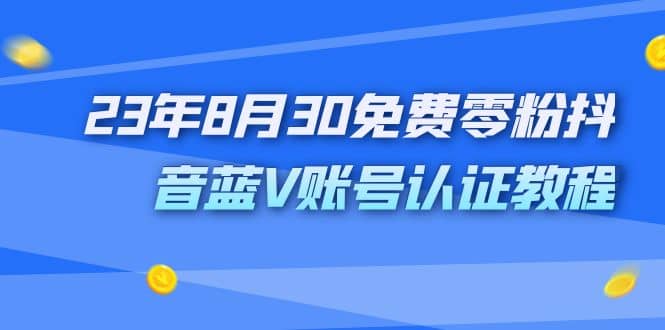 外面收费1980的23年8月30免费零粉抖音蓝V账号认证教程-廉价云资源网