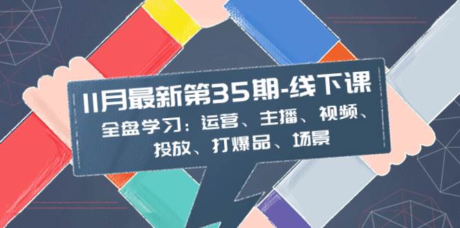 11月最新-35期-线下课：全盘学习：运营、主播、视频、投放、打爆品、场景-廉价云资源网