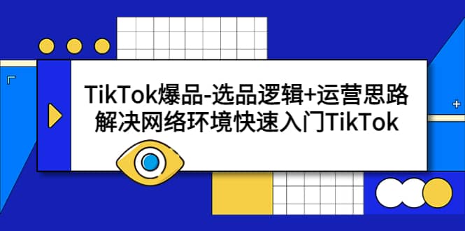 TikTok爆品-选品逻辑+运营思路：解决网络环境快速入门TikTok-廉价云资源网