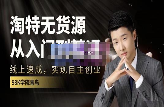 98k学院的淘特无货源线上速成课，从入门到精通，让你最小投入，最高回报-廉价云资源网