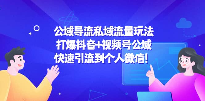 公域导流私域流量玩法：打爆抖音+视频号公域-廉价云资源网