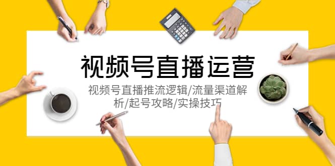 视频号直播运营，视频号直播推流逻辑/流量渠道解析/起号攻略/实操技巧-廉价云资源网