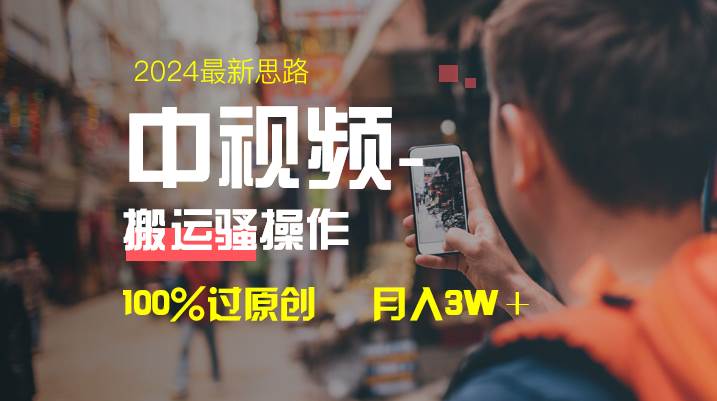 中视频新思路，双重去重100%过原创，一键分发多平台变现，简单无脑，日入1000+-廉价云资源网