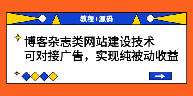 博客杂志类网站建设技术，可对接广告，实现纯被动收益（教程+源码）-廉价云资源网