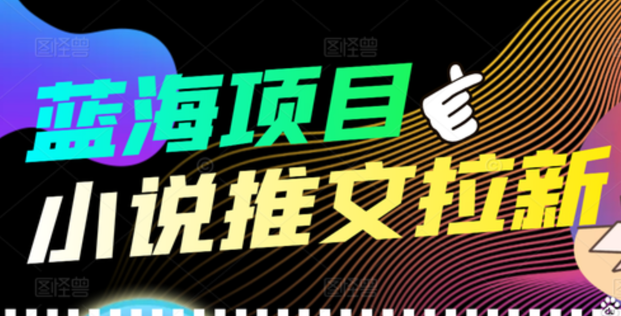 【高端精品】外面收费6880的小说推文拉新项目，个人工作室可批量做-廉价云资源网