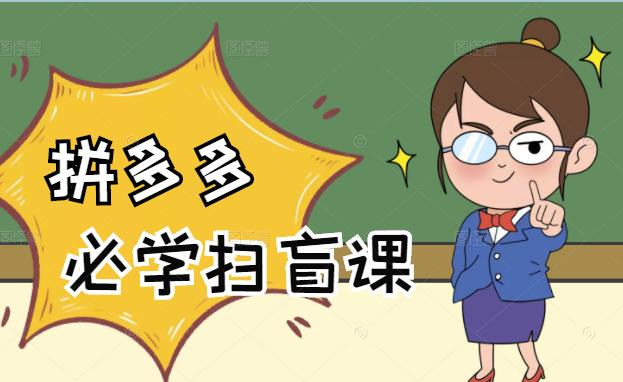 拼多多商家开店入门必学，0基础新手小白扫盲课（58节视频课程）-廉价云资源网
