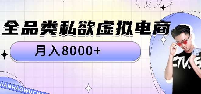 全品类私域虚拟电商，月入8000+-廉价云资源网