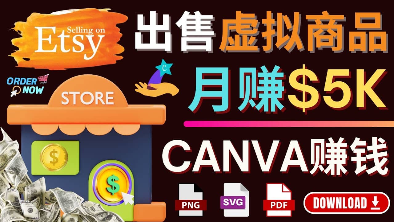 通过Etsy出售Canva模板，操作简单，收益高，月赚5000美元-廉价云资源网