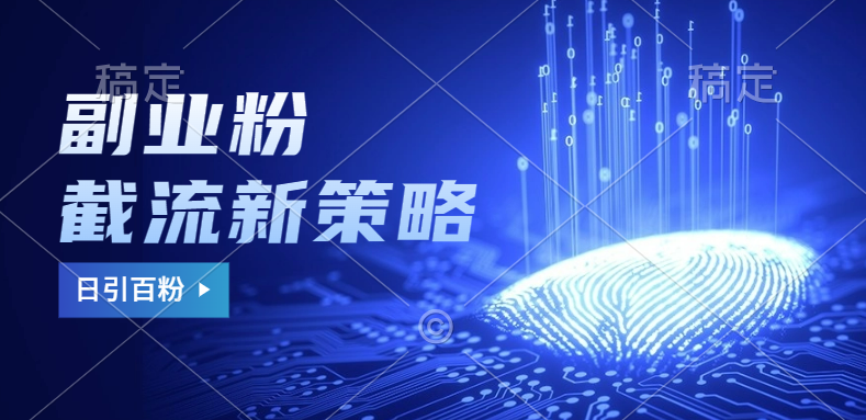 副业粉截流玩法与更新，不废号， 不封号。日引100+-廉价云资源网