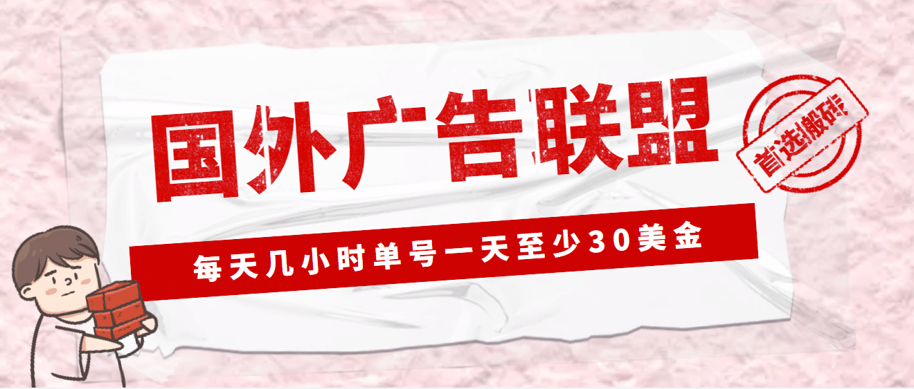外面收费1980最新国外LEAD广告联盟搬砖项目，单号一天至少30美元(详细教程)-廉价云资源网