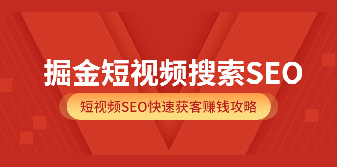 掘金短视频搜索SEO，短视频SEO快速获客赚钱攻略（价值980）-廉价云资源网