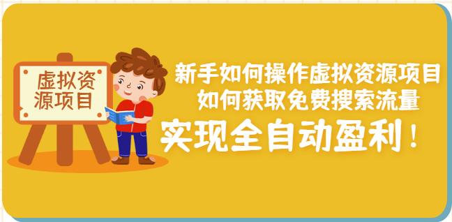 新手如何操作虚拟资源项目：如何获取免费搜索流量，实现全自动盈利！-廉价云资源网