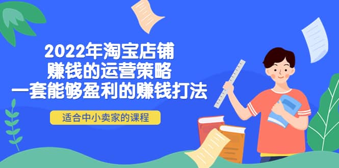 2022年淘宝店铺赚钱的运营策略：一套能够盈利的赚钱打法，适合中小卖家-廉价云资源网
