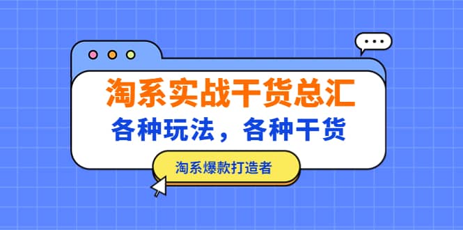 淘系实战干货总汇：各种玩法，各种干货，淘系爆款打造者-廉价云资源网