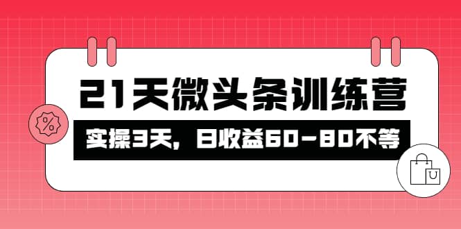 被忽视的微头条，21天微头条训练营-廉价云资源网