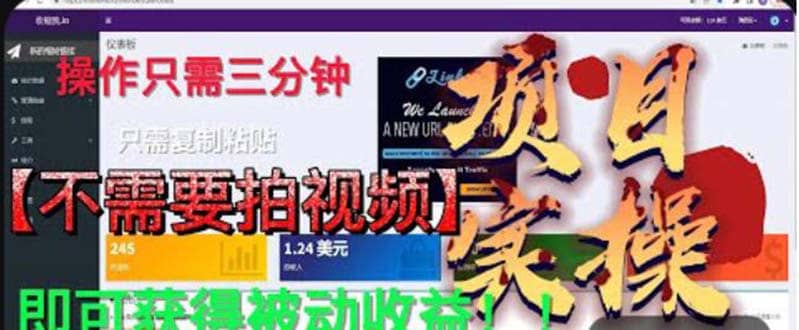 最新国外掘金项目 不需要拍视频 即可获得被动收益 只需操作3分钟实现躺赚-廉价云资源网