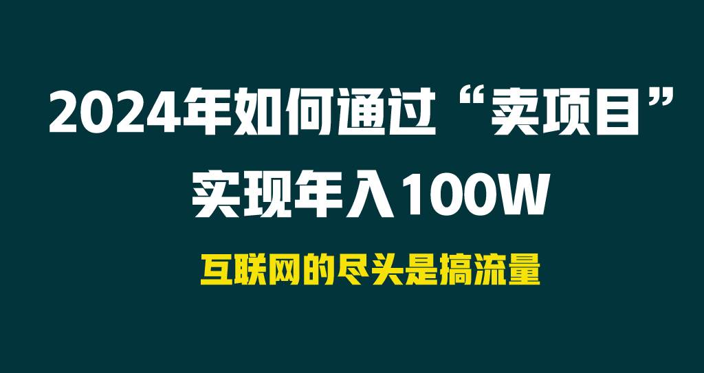 2024年如何通过“卖项目”实现年入100W-廉价云资源网