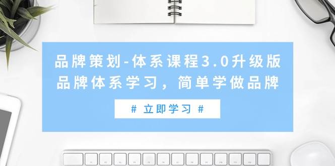 品牌策划-体系课程3.0升级版，品牌体系学习，简单学做品牌（高清无水印）-廉价云资源网