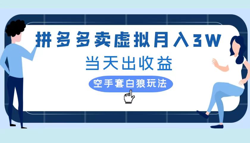 拼多多虚拟项目，单人月入3W+，实操落地项目-廉价云资源网