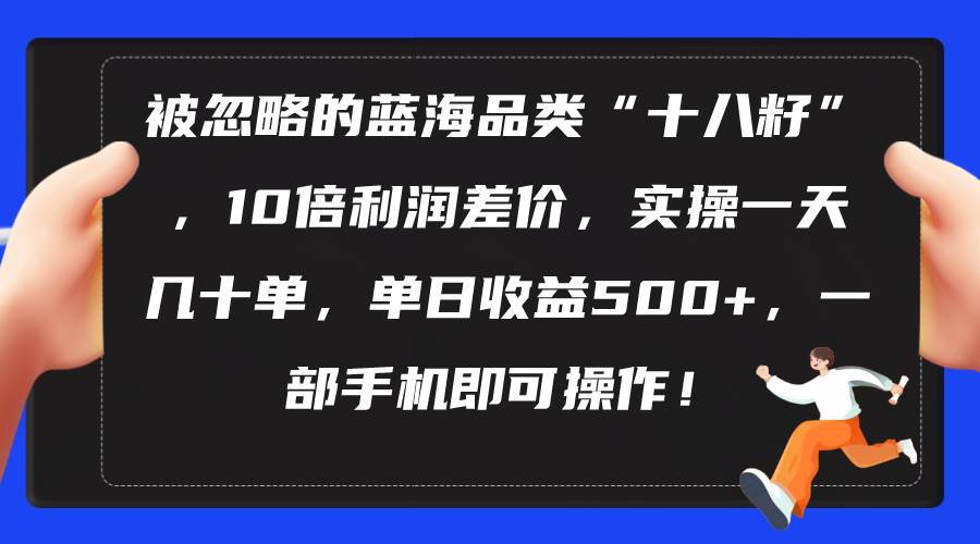 被忽略的蓝海品类“十八籽”，10倍利润差价，实操一天几十单 单日收益500+-廉价云资源网