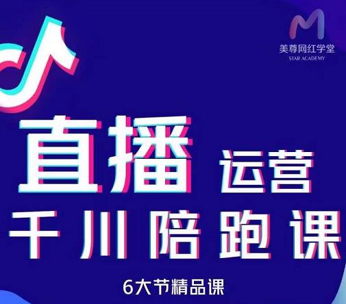 美尊-抖音直播运营千川系统课：直播​运营规划、起号、主播培养、千川投放等-廉价云资源网