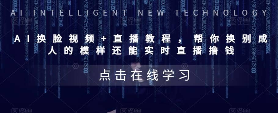 AI换脸视频+直播教程 帮你换成别人的模样还能实时直播撸钱 (教程+配套资料)-廉价云资源网