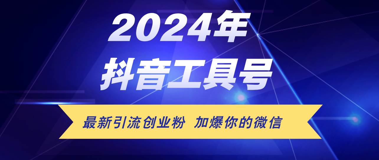 24年抖音最新工具号日引流300+创业粉，日入5000+-廉价云资源网