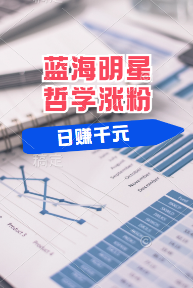 揭秘蓝海赛道明星哲学：小白逆袭日赚千元，平台分成秘籍，轻松涨粉成网红！-廉价云资源网