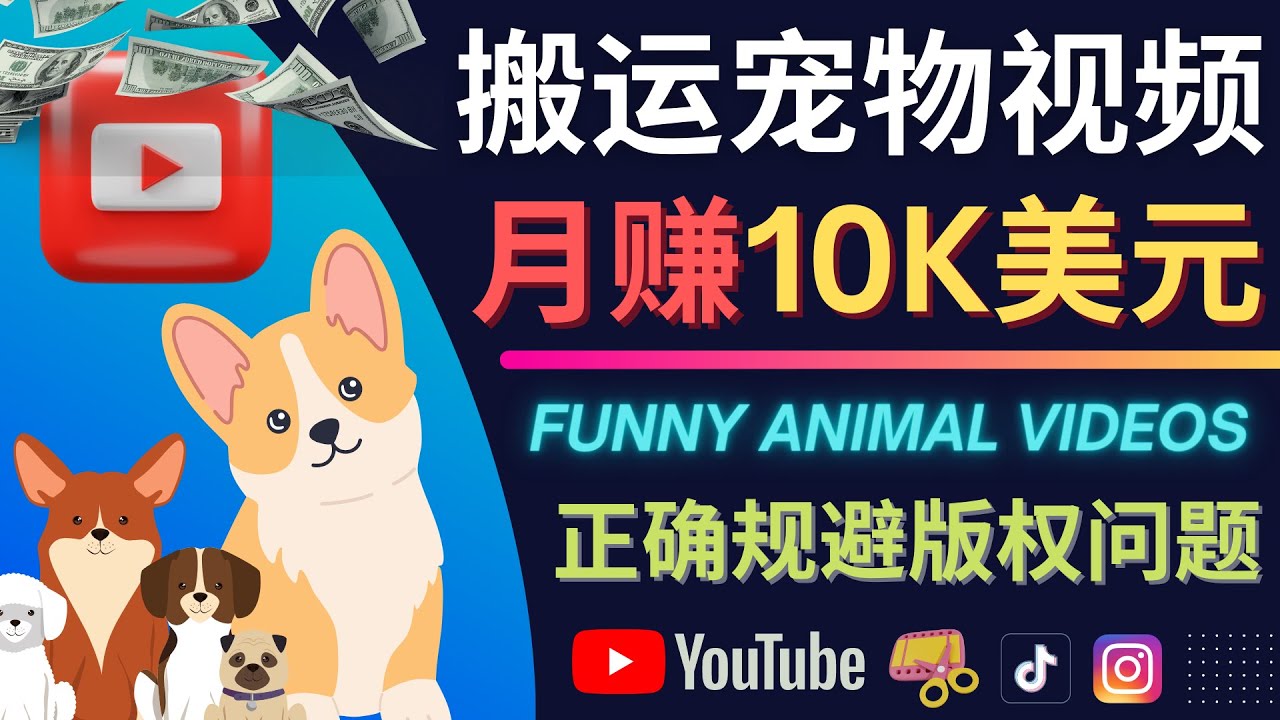 搬运TIKTOK视频到YouTube，并进行二次创作，月赚1万美元以上-廉价云资源网
