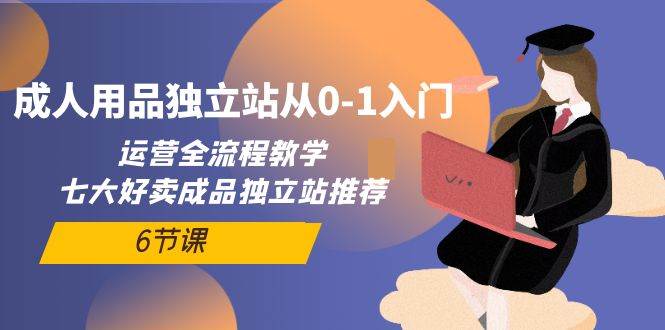 成人用品独立站从0-1入门，运营全流程教学，七大好卖成品独立站推荐-6节课-廉价云资源网