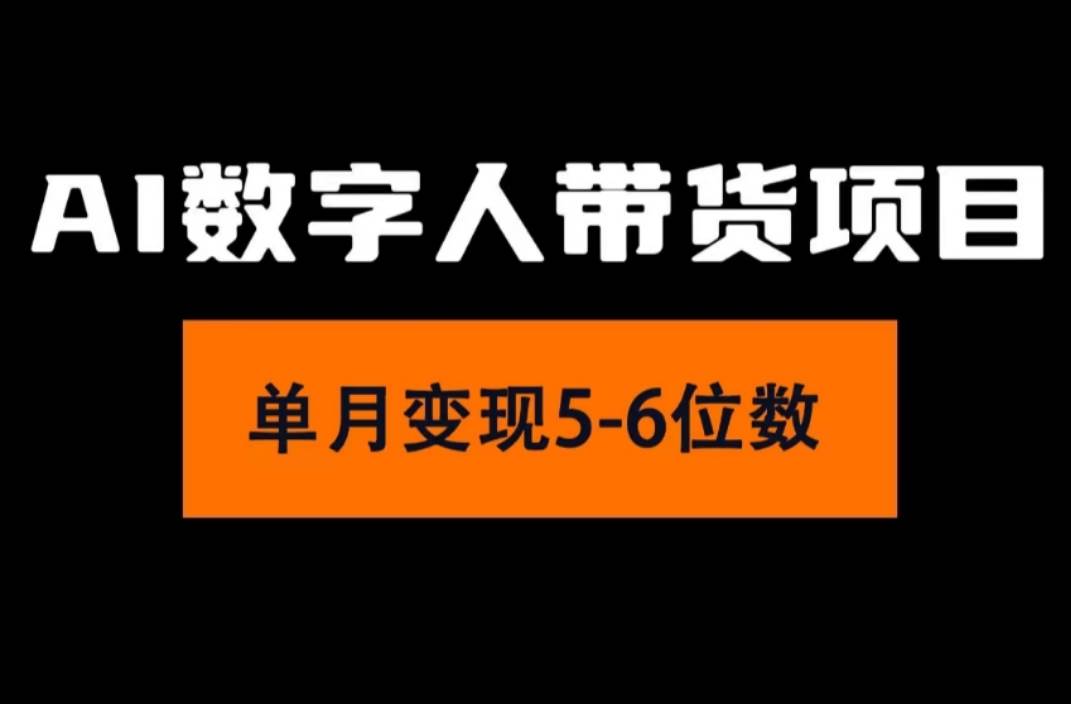 2024年Ai数字人带货，小白就可以轻松上手，真正实现月入过万的项目-廉价云资源网