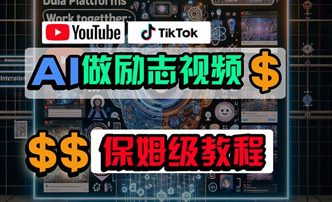 利用AI制作励志视频，在YouTube和TikTok赚钱，小白可做（附工具）-廉价云资源网