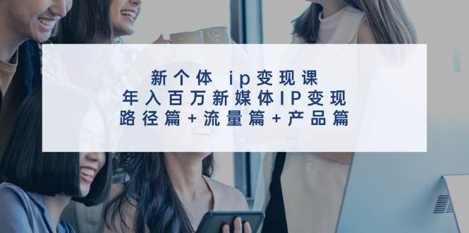 新个体 ip变现课，年入百万新媒体IP变现，路径篇+流量篇+产品篇-廉价云资源网