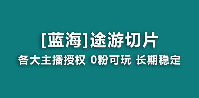 抖音途游切片，龙年第一个蓝海项目，提供授权和素材，长期稳定，月入过万-廉价云资源网