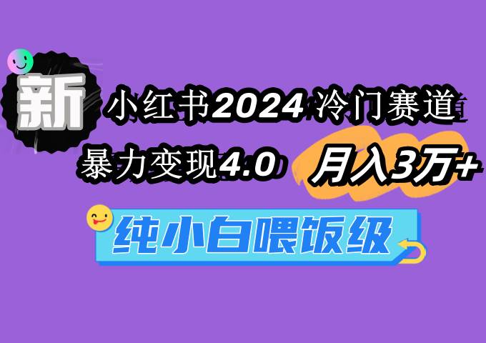 小红书2024冷门赛道 月入3万+ 暴力变现4.0 纯小白喂饭级-廉价云资源网