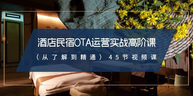 酒店民宿-OTA运营实战高阶课（从了解到精通）45节视频课-廉价云资源网