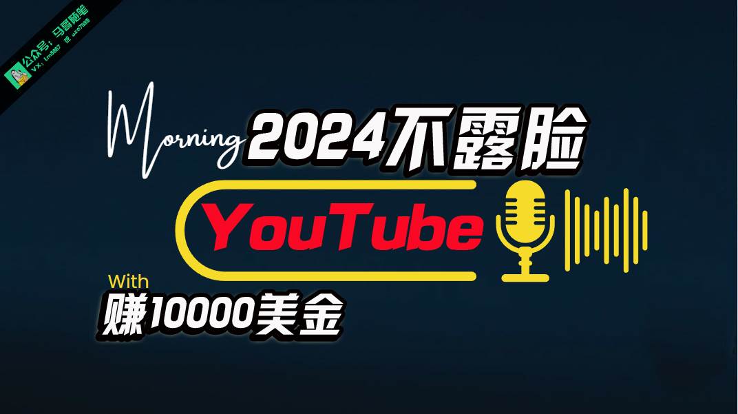 AI做不露脸YouTube赚$10000月，傻瓜式操作，小白可做，简单粗暴-廉价云资源网