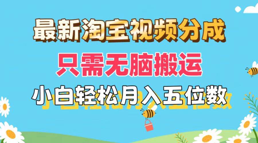 最新淘宝视频分成，只需无脑搬运，小白也能轻松月入五位数，可矩阵批量…-廉价云资源网