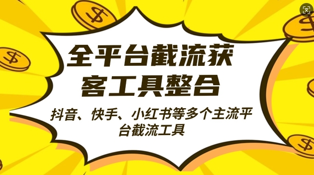 全平台截流获客工县整合全自动引流，日引2000+精准客户-廉价云资源网